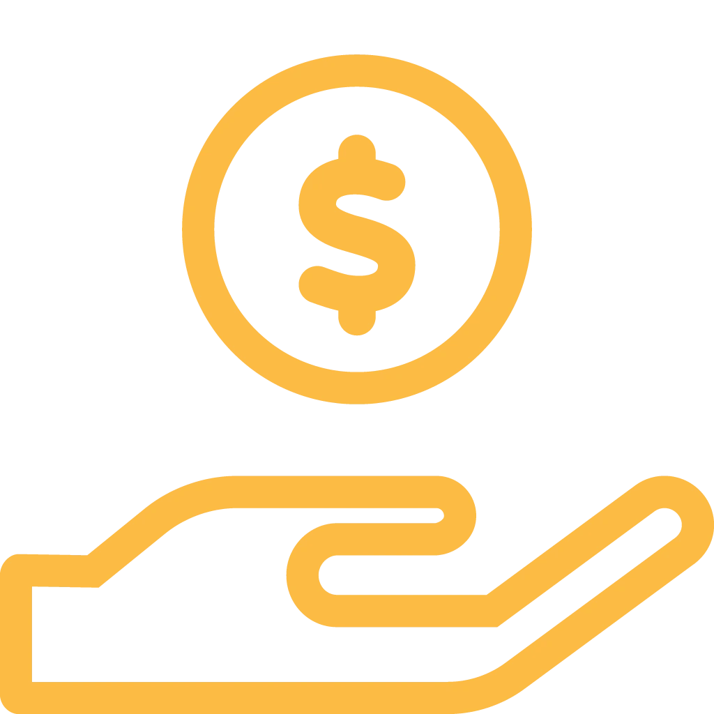 icon hand money