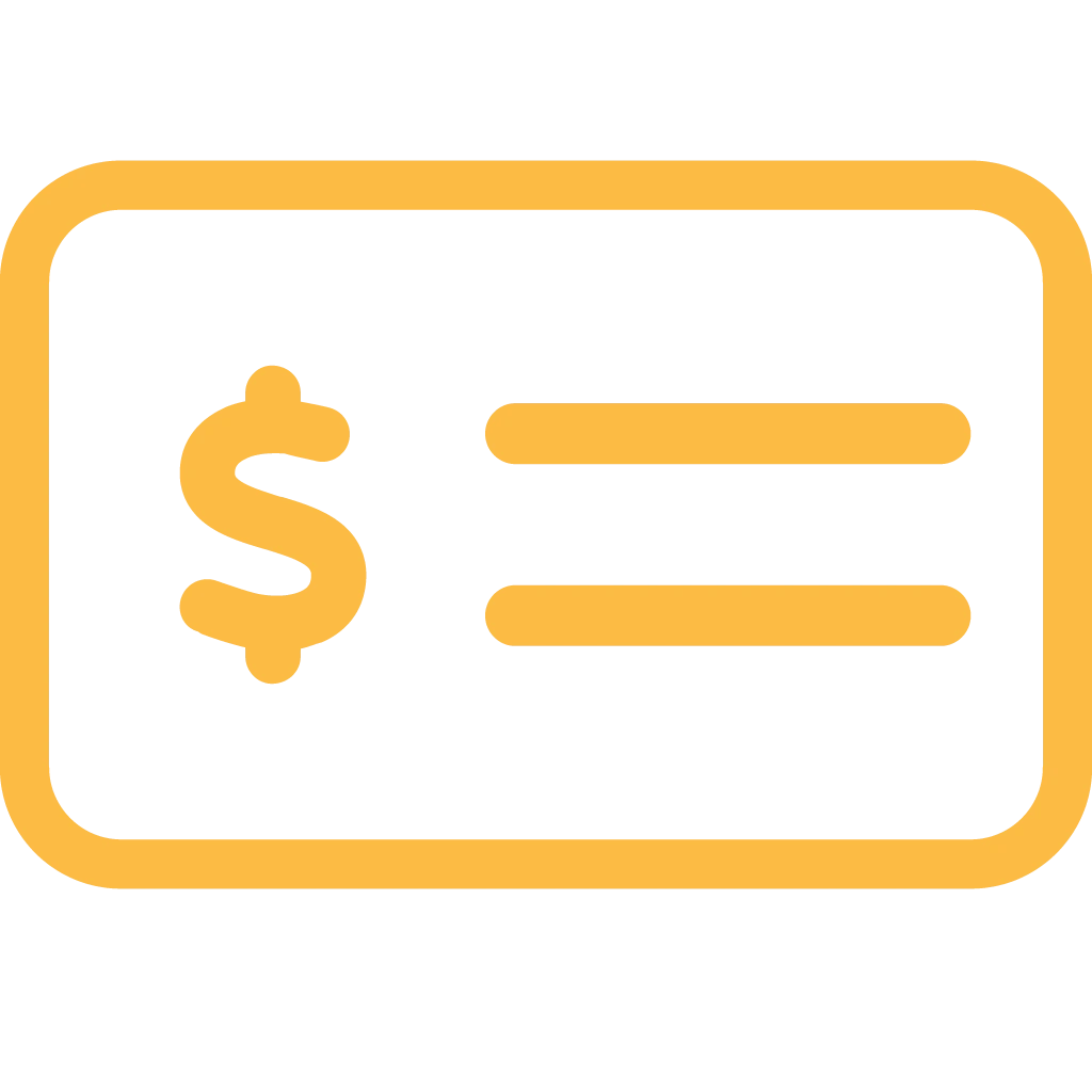icon money check
